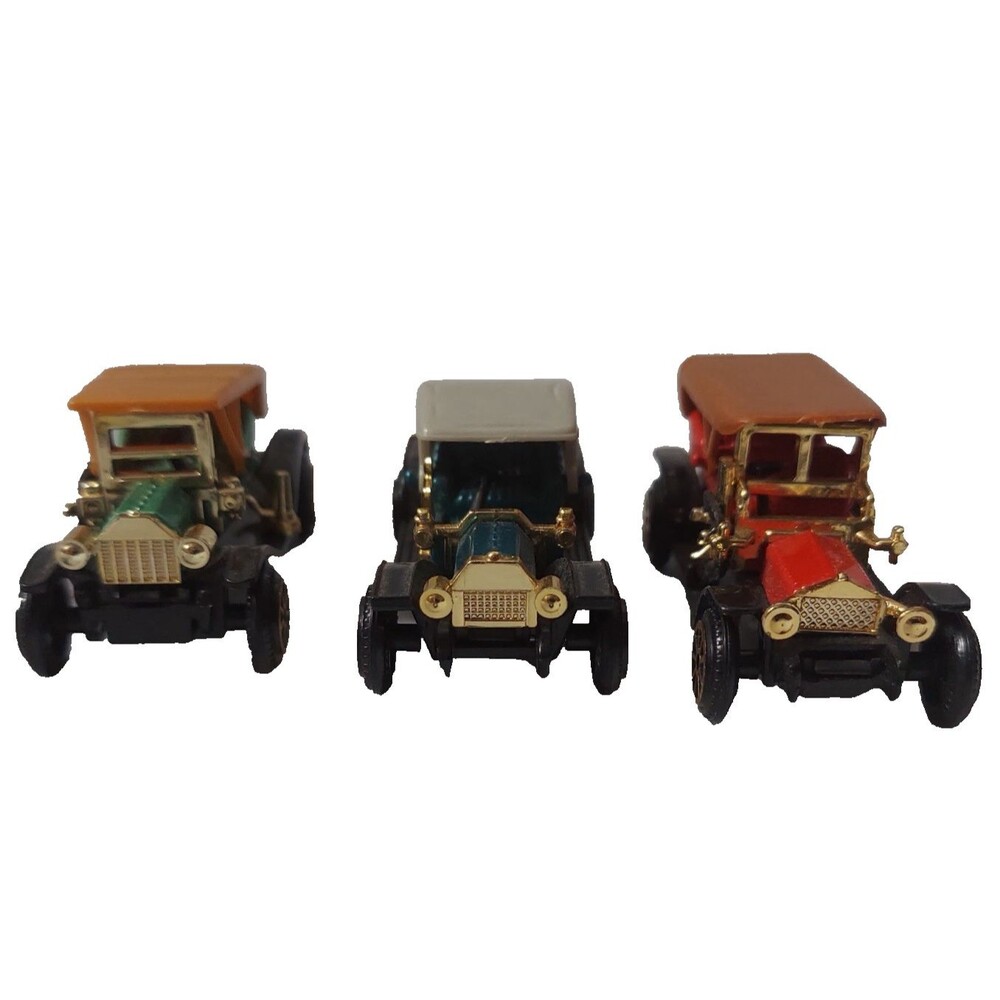 Mini Diecast Cars Lot of 3 Reader's Digest Ford Model T Pierce Arrow REO Vintage